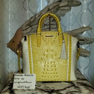 Brahmin Lemonade Honeybee Large Duxbury NEW